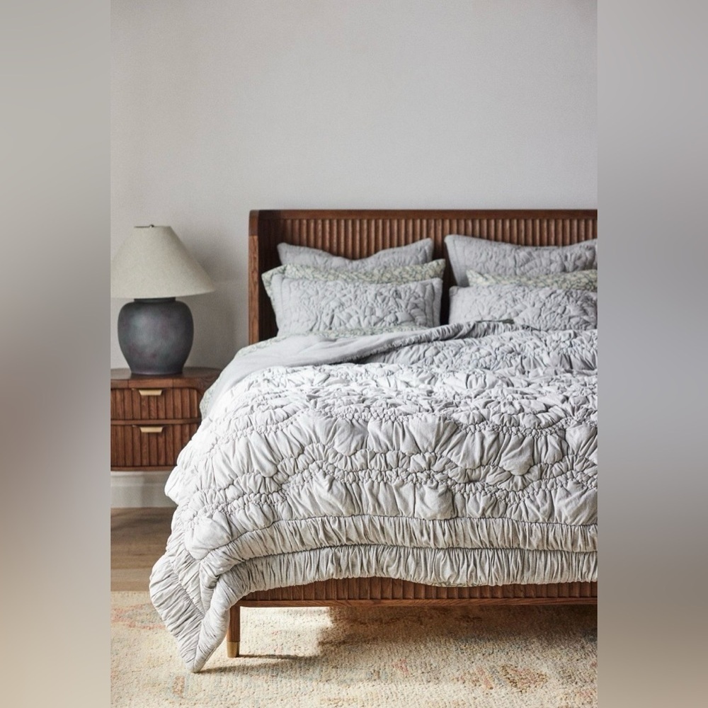 Anthropologie Brooke Heathered Jersey Cotton Quilt Size Cal King NWT